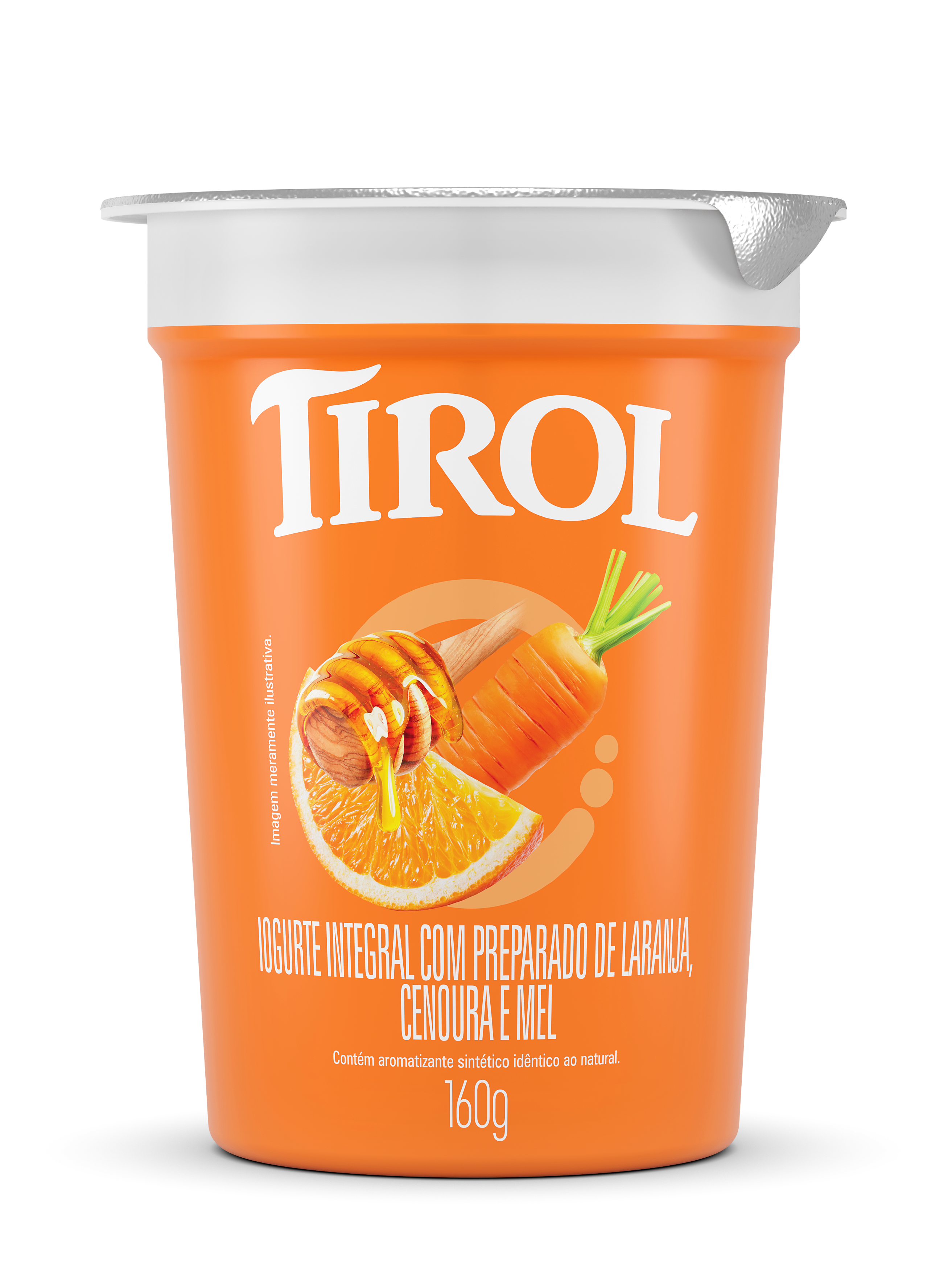 IOGURTE NATURAL CENOURA, LARANJA E MEL 160GM?>
