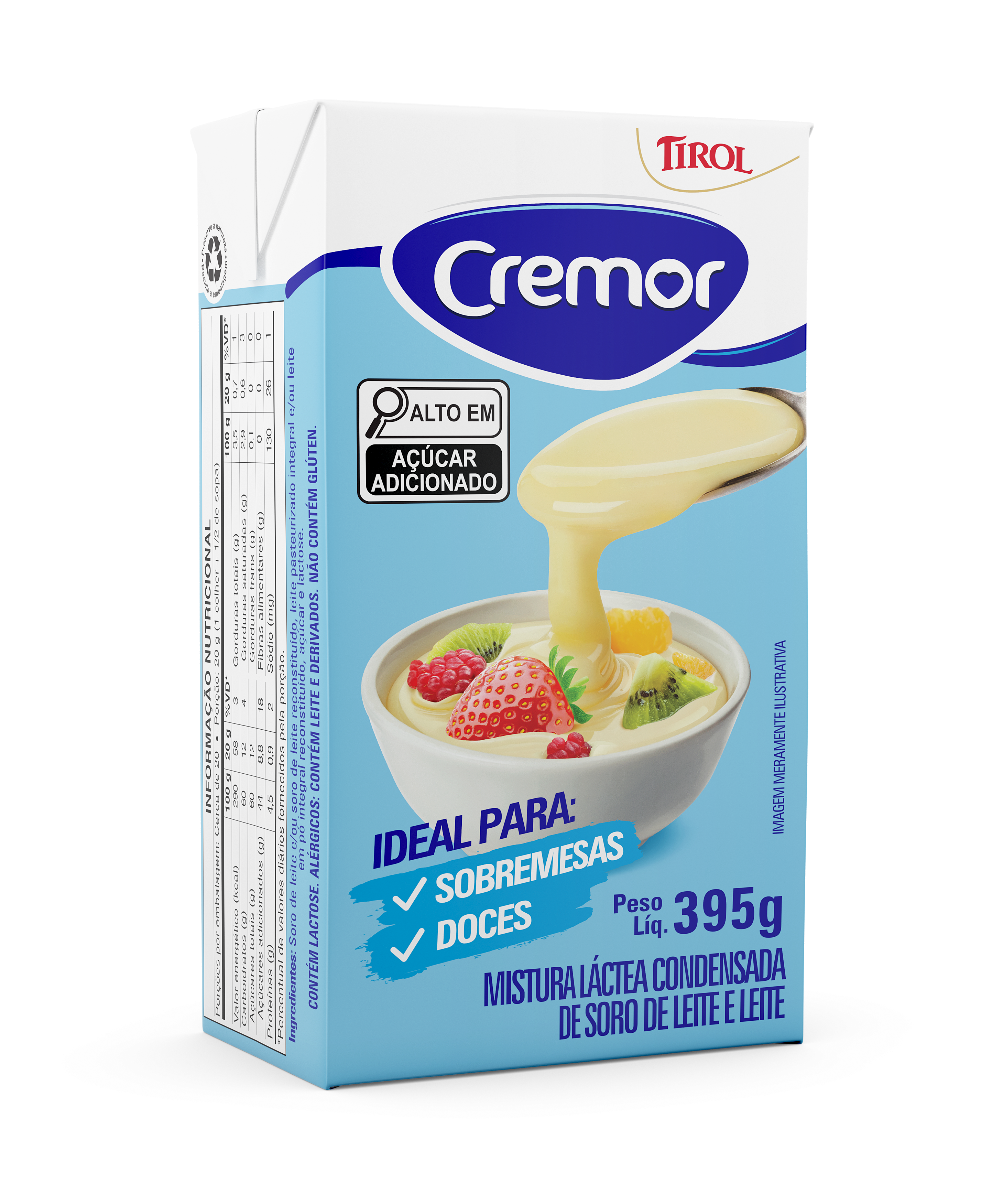 MISTURA L�CTEA CONDENSADA CREMOR 395GM?>