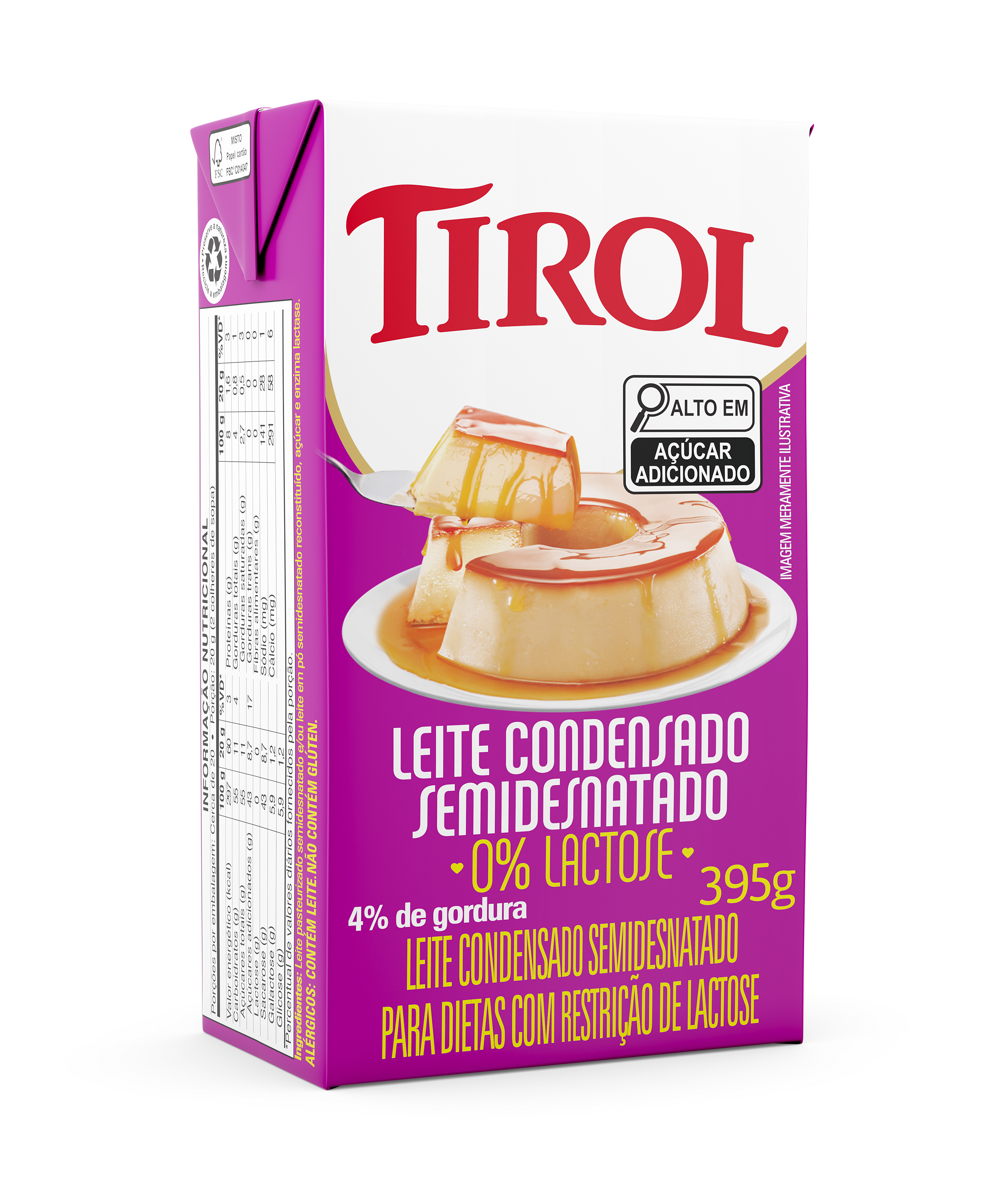 LEITE CONDENSADO 0% LACTOSE 395GM?>