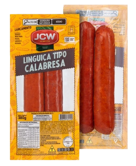 LINGUI�A TIPO CALABRESA 380G - N�O PRECISA DE REFRIGERA��O.?>