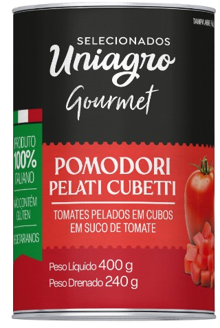 TOMATE PELADO EM CUBOS LT 400G - 0166?>