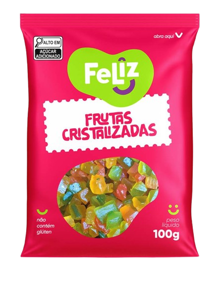 FRUTAS CISTALIZADAS SC  100G FELIZ - 2707?>