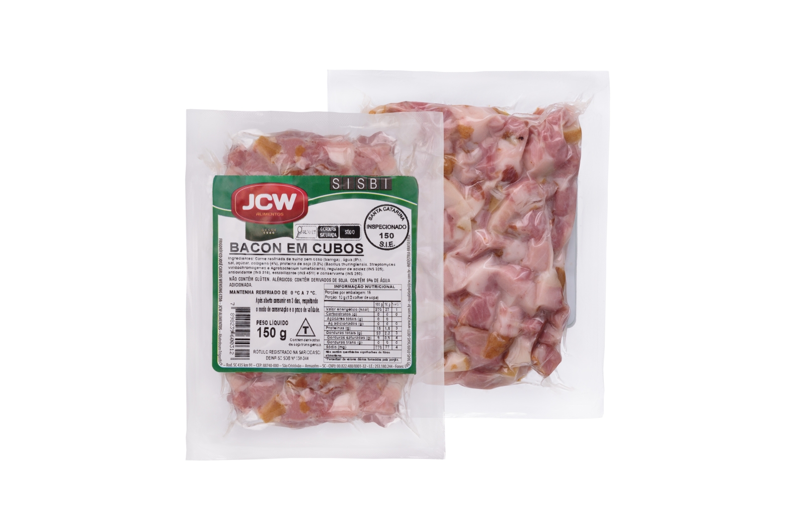 BACON EM CUBOS 150G JCW -0312?>