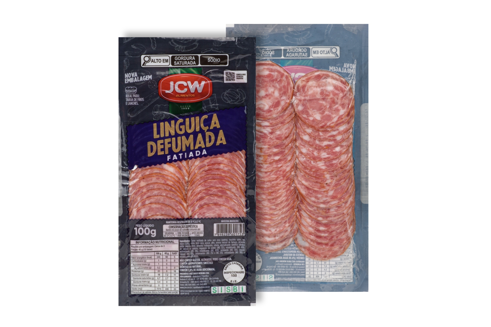 LINGUICA DEFUMADA FAT 100G JCW ?>